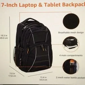 amazonbasics ab 103 laptop backpack for upto 17 inch laptops Amazon Logo Amazon Backpack Laptop Amazon Basics Laptop Backpack (AB 103)